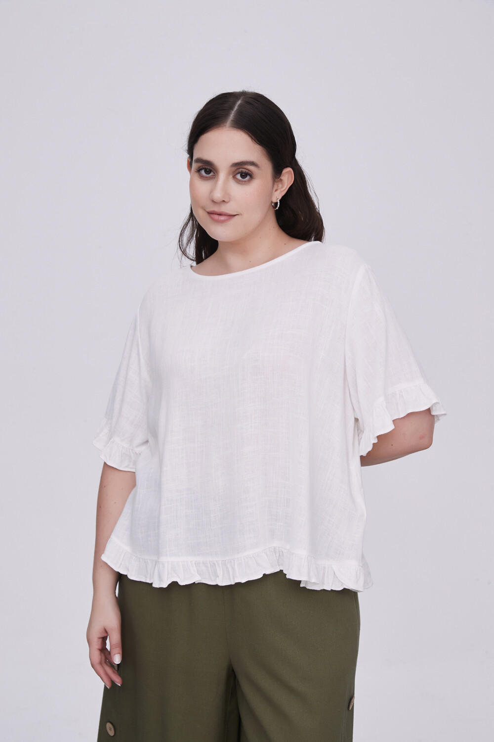 Blusa Abbas Marfil / Off White