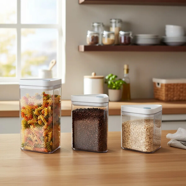 Juego de 4 Tarros Recipientes Hermetico Frascos Especiero cereales condimentos Cocina IMBACK Juego de 4 Tarros Recipientes Hermetico Frascos Especiero cereales condimentos Cocina IMBACK