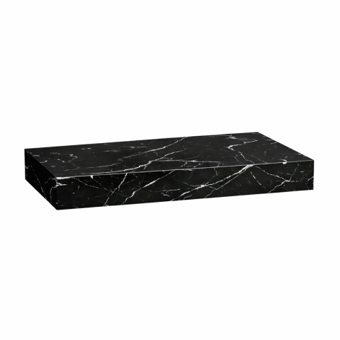 Mueble de baño suspendido en porcelanato Peri Negro Pulido 80 cm sin bacha Mueble De Baño Suspendido En Porcelanato Peri Negro Pulido 80 Cm Sin Bacha