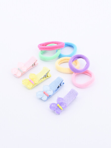 PACK DE PINZAS Y COLEROS MULTICOLOR