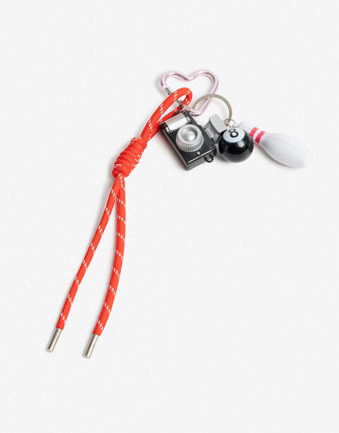 Llavero Cordón Llavero Y Bag Charm Bowling - Combinacion Multicolor