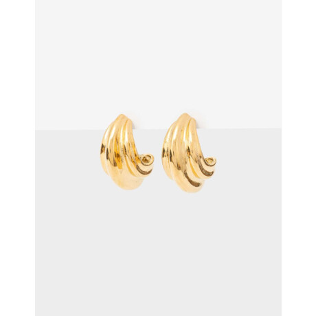 Argollas De Acero Dorado