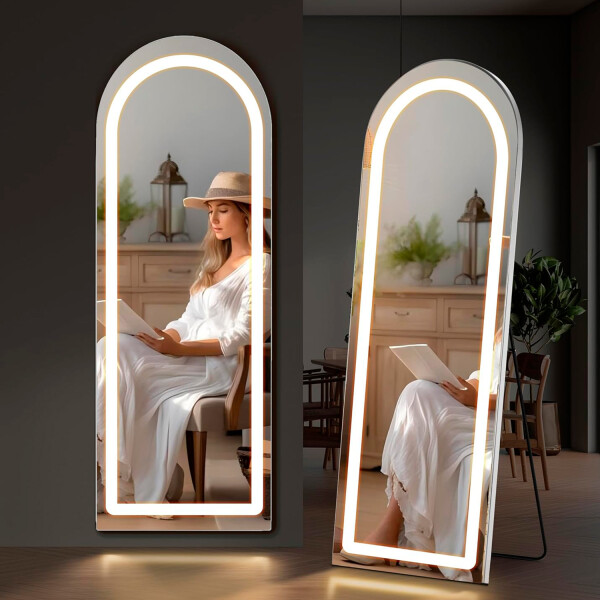 Espejo Con Arco De Pie Iluminación Led 160x50cm Led-m-07 ESPEJO DE PIE LED-M-07 160X50