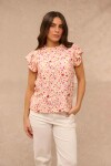 BLUSA MARIA ESTAMPADO CRUDO Y ROSA BLUSA MARIA ESTAMPADO CRUDO Y ROSA