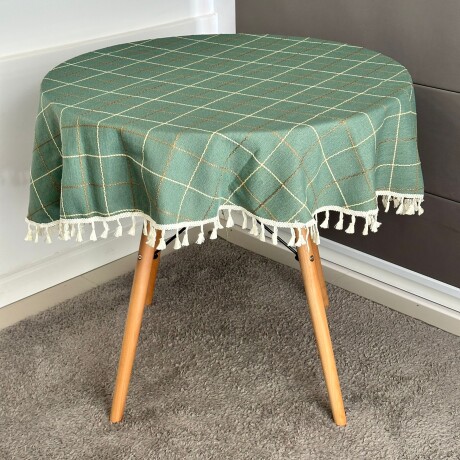 Mantel Lino Algodón Redondo Ø130cm Mantel Lino Algodón Redondo Ø130cm