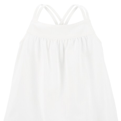 Musculosa Carters con Tiras Cruzadas BLANCO