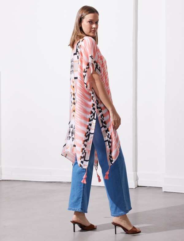 Kimono Printed CORAL/MULTI