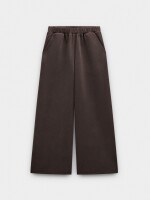 Pantalón Reto Con Cintura Elástica marron
