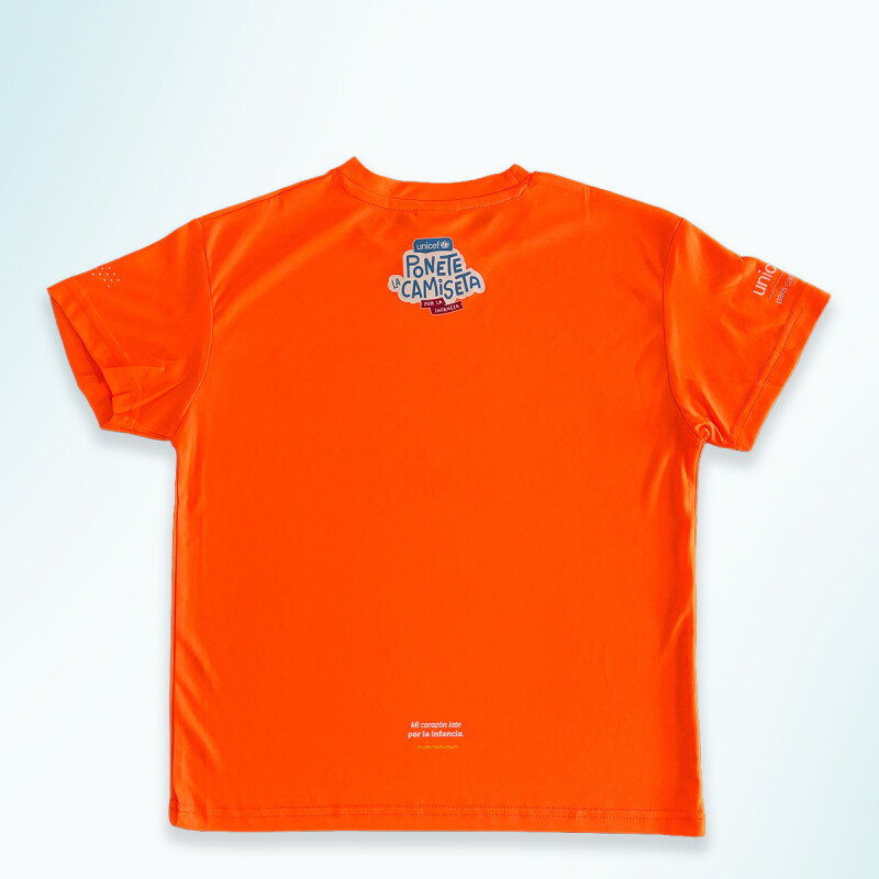 Camiseta UNICEF NIÑO/A NARANJA