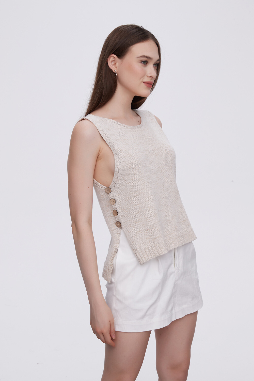 Musculosa Metrical Crudo / Natural