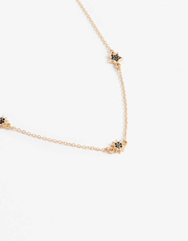 Collares Largos Metal Collares Largos Estrellas - Dorado