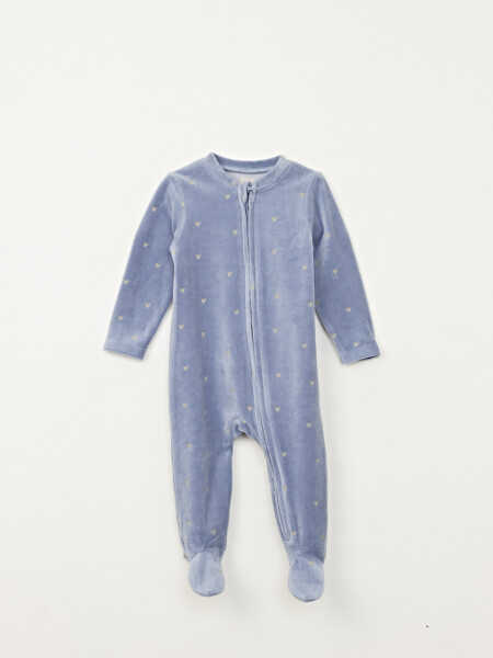 Enterito pijama plush Azul Claro