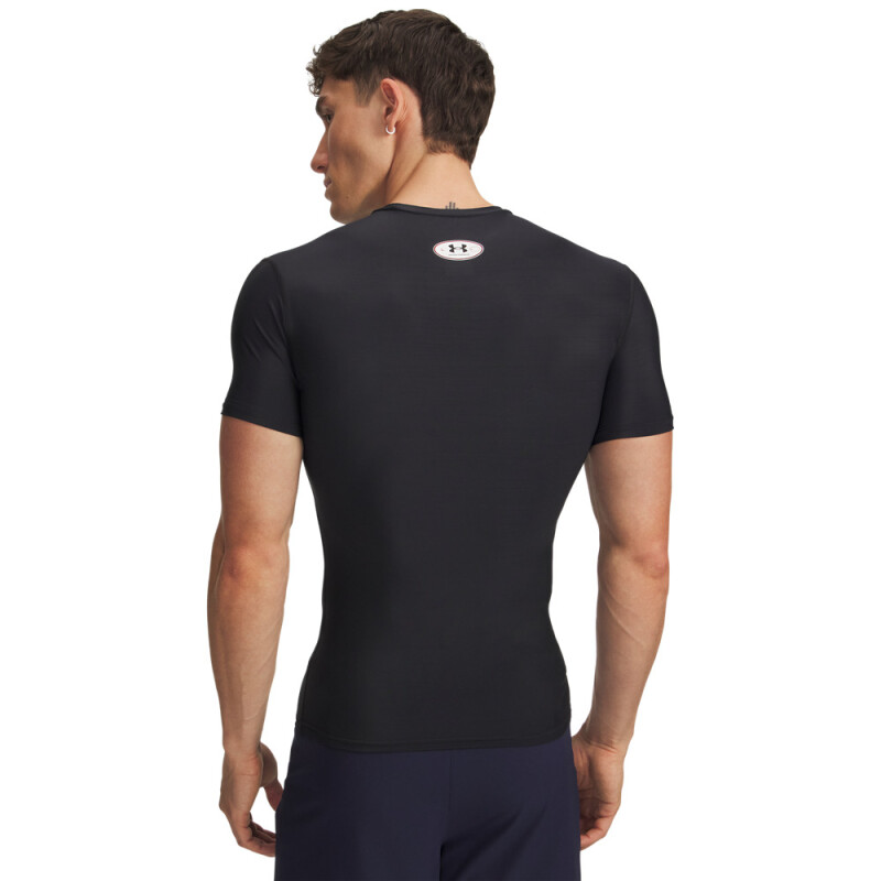 UA HG OG Compression SS-WHT BLK-001
