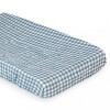 Cubre cambiador de muselina 100% algodón Navy Gingham