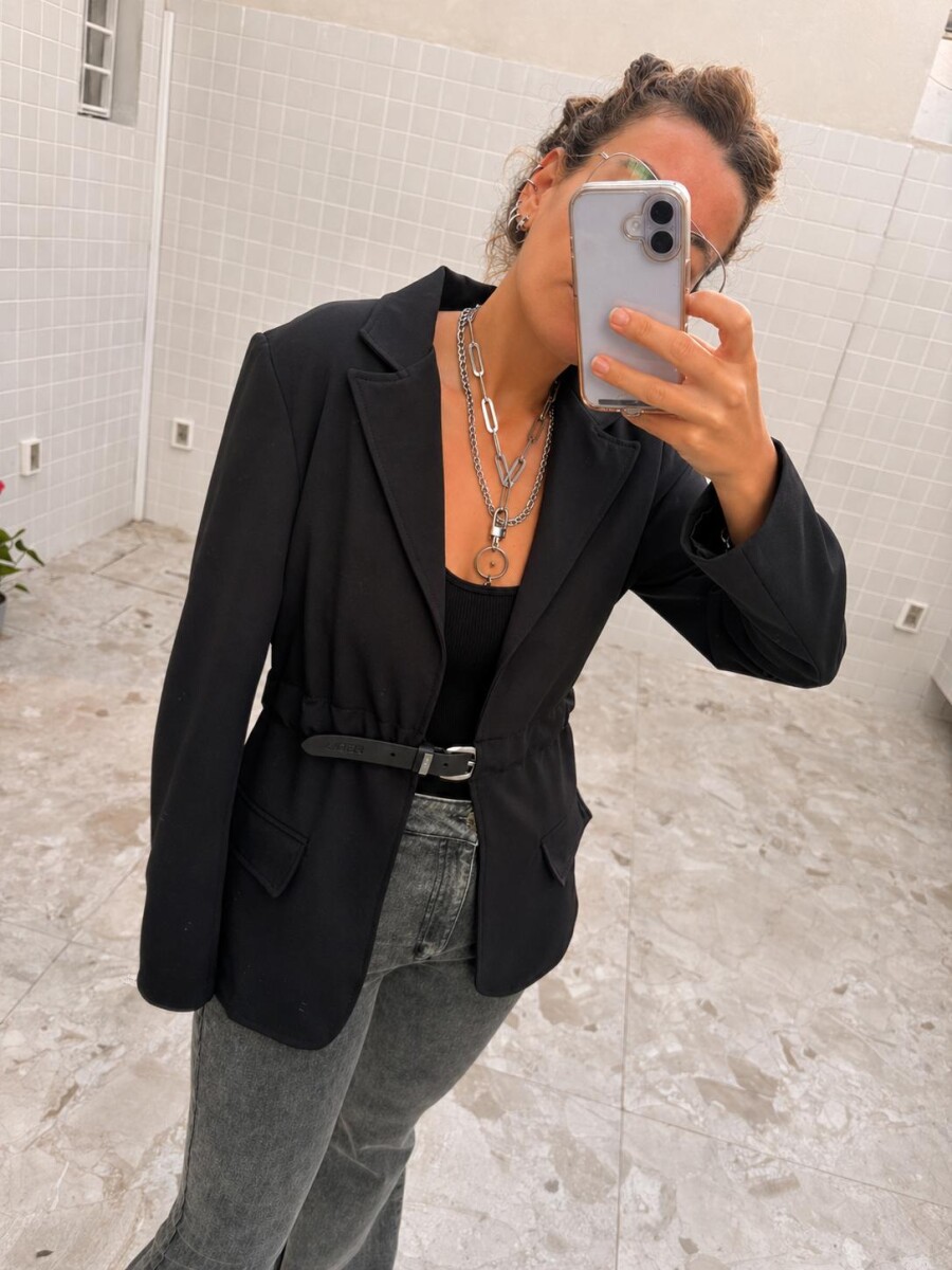 Blazer Simple - Negro 