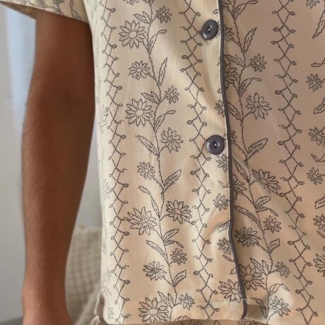 Pijama 3 piezas flores Pijama 3 piezas flores