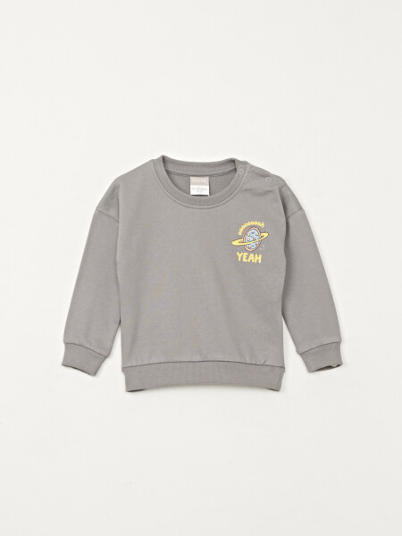 Buzo deportivo estampado Gris