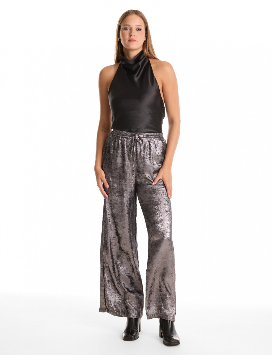 Pantalon Brillo - Plateado 
