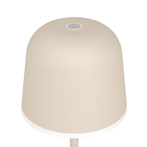 Portátil LED inalámbrica beige p/exterior cálida EG0494