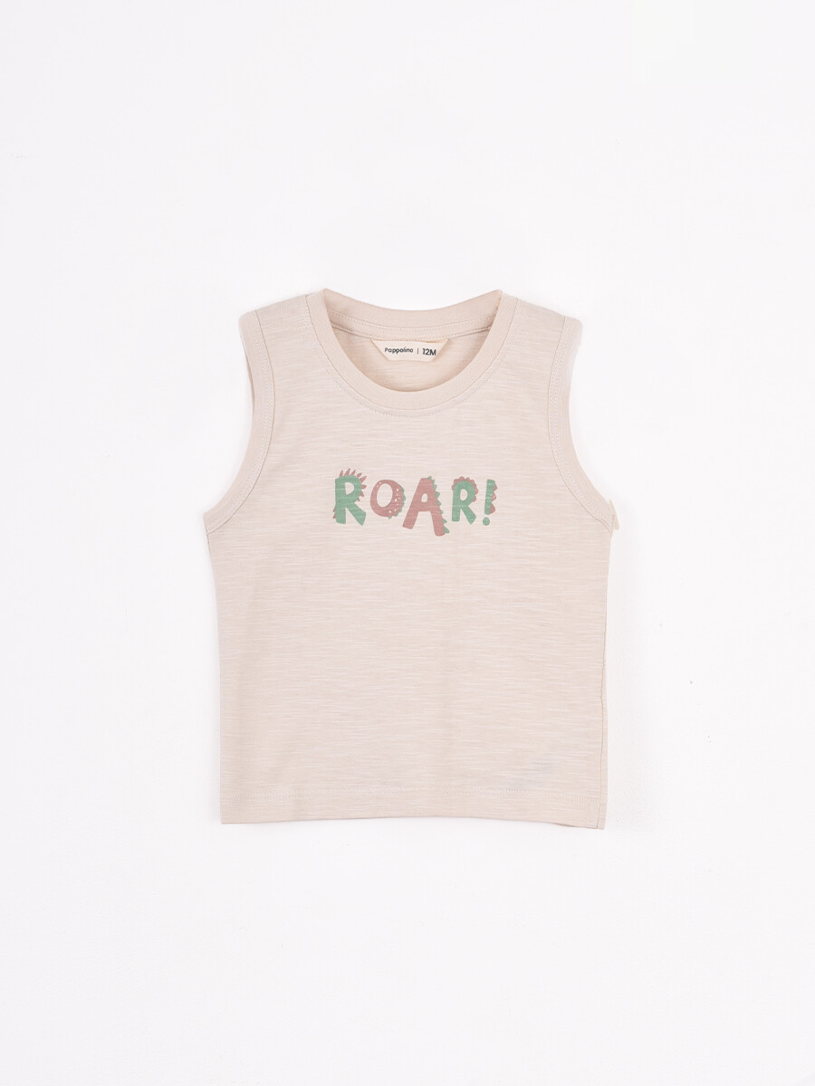 MUSCULOSA ESTAMPADA - CRUDO 
