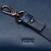 Cartera de mano Bay en cuero graneado Marine Blue