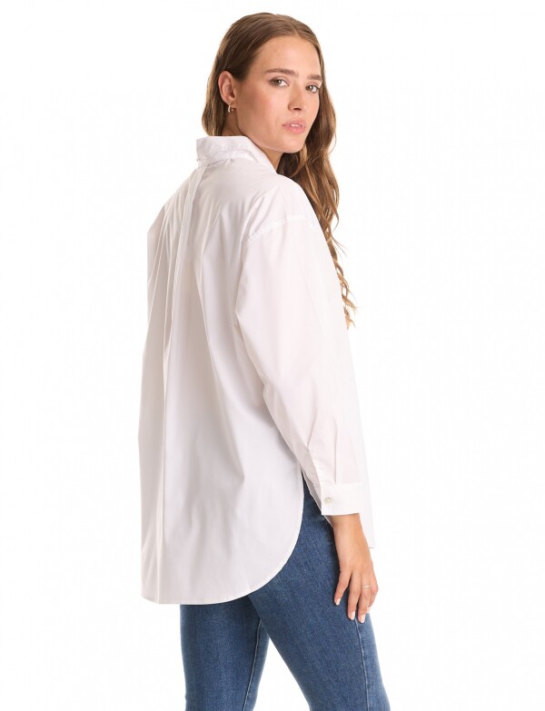 Camisa Tencel Oversize BLANCO