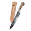 Cuchillo Artesanal Acero de Carbono Mango Símil Tatu y Vaina de Cuero N°8 Cuchillo Artesanal Acero de Carbono Mango Símil Tatu y Vaina de Cuero N°8