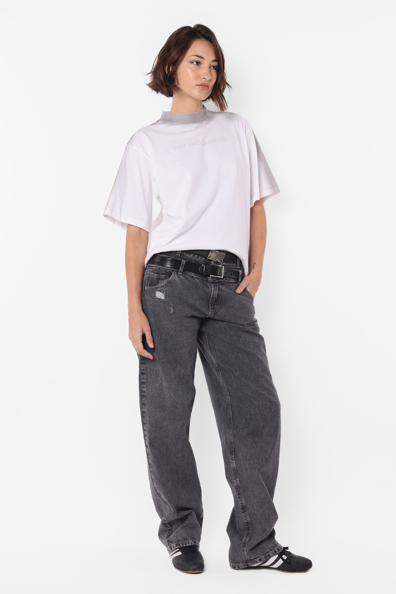 Remera Damaged - Gris 