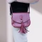 CARTERA SIENNA CON FLECOS BORDEAUX