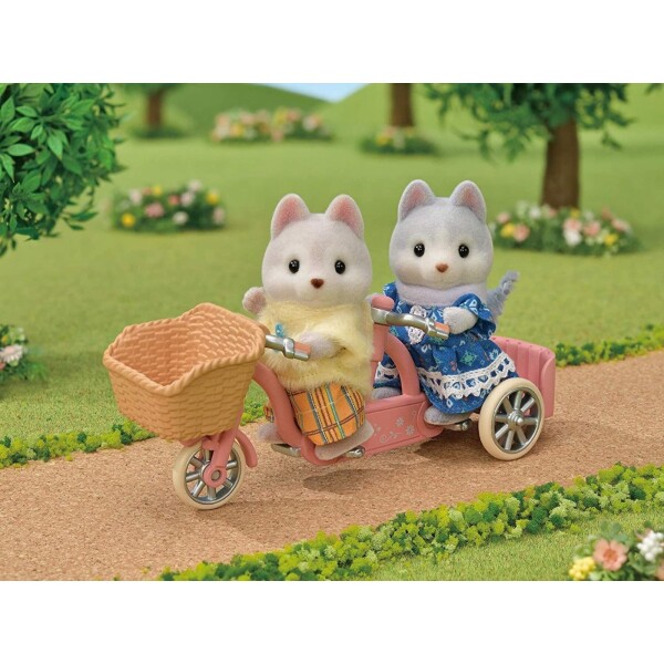 Sylvanian Families Hermanos Husky Bicicleta Doble Juguete Sylvanian Families Hermanos Husky Bicicleta Doble Juguete