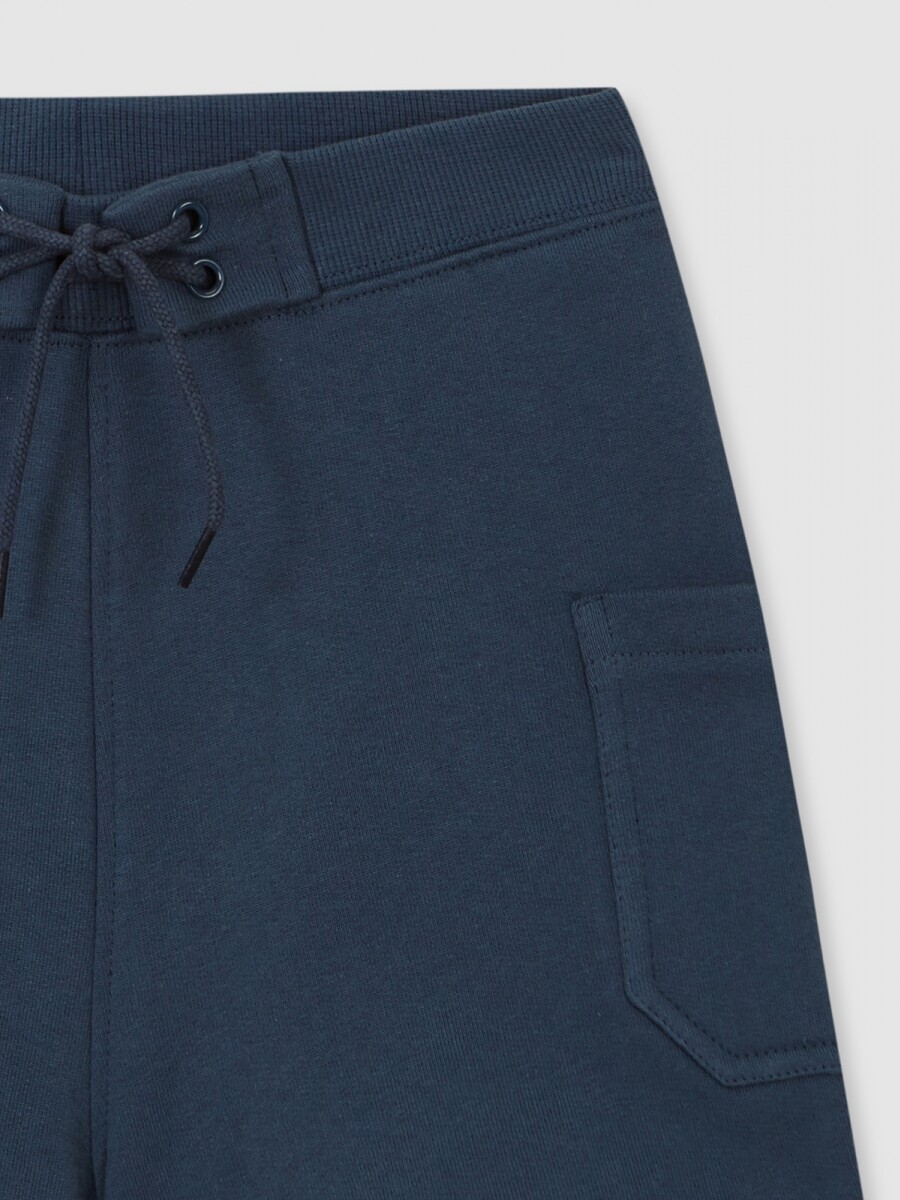Pantalon Cargo Con Cinturilla Elastica Blanco