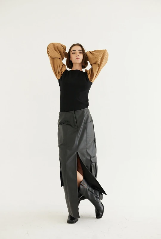 Falda Utility Negro