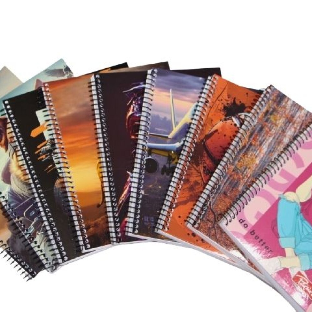 CUADERNO PAPIROS CON ESPIRAL 96 HOJAS 796 TAPA LEON