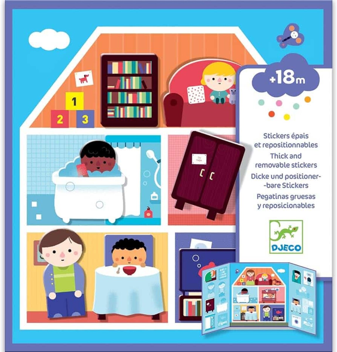 Set de stickers reposicionables - House 