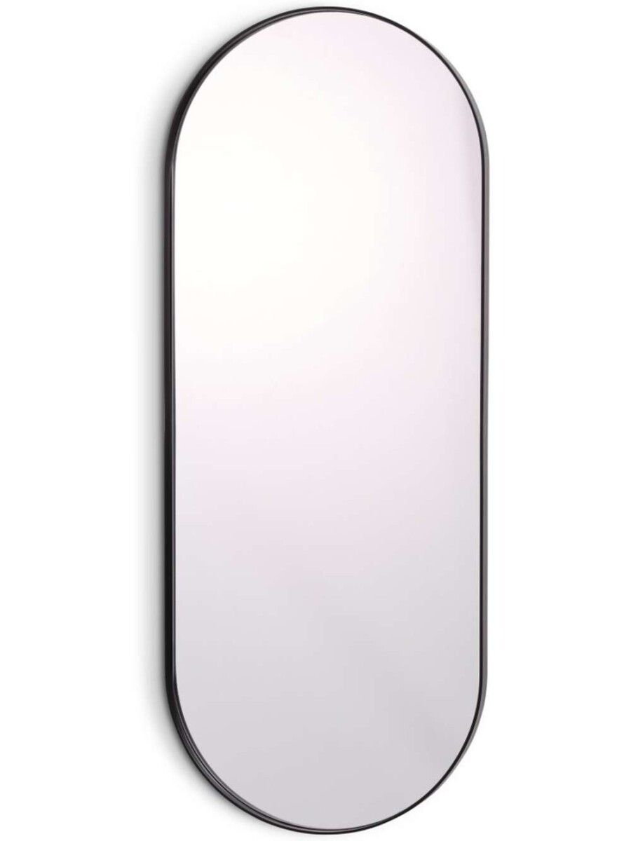 Espejo Marstal Oval 40X100 - Negro 