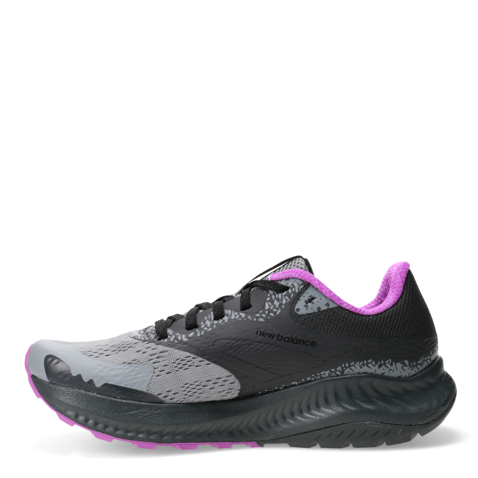 Championes de Mujer New Balance DynaSoft Nitrel V5 Gris Negro Violeta Stadium Sport