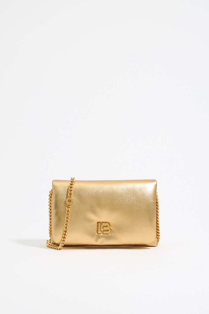 BOLSO SOLAPA MINI PIEL NAPA OR 