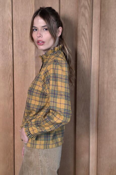 Camisa Mili Escocés Mostaza