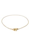 COLLAR BAÑADO EN ORO 18K CON DETALLE DE MOSQUETÓN ENTRELAZADO Colgante