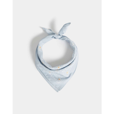 Pañuelo Estampado Azul Celeste