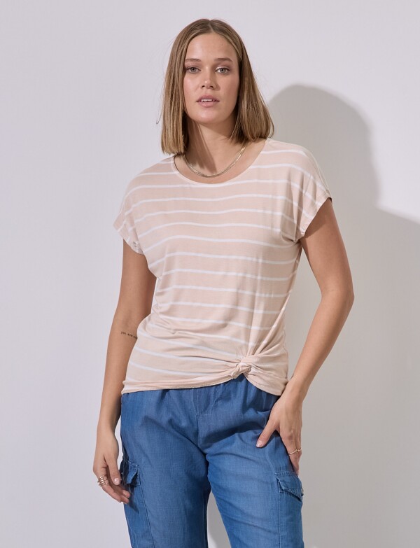 Remera Nudo BEIGE