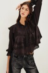 Camisa Belle Lace Negro