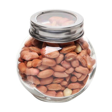 Frasco Tarro Recipiente Redondo 1.5Lt en Vidrio y Tapa Metal Transparente