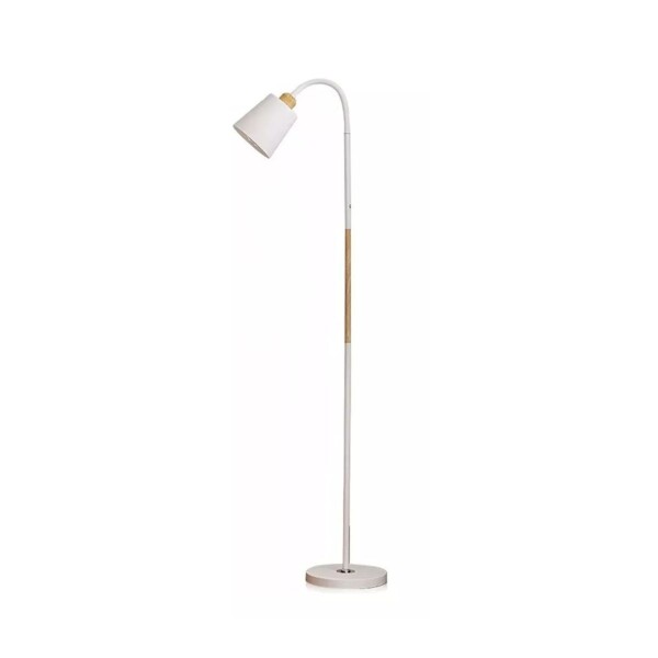 Lámpara De Pie Moderna Nórdica Para Living Con Brazo Flexible de 1.5 Metros Imback Color Blanco Lámpara De Pie Moderna Nórdica Para Living Con Brazo Flexible de 1.5 Metros Imback Color Blanco