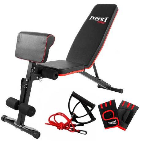 Banco Pesas Inclinado Abdominal Piernas Plegable +acc Gym004002