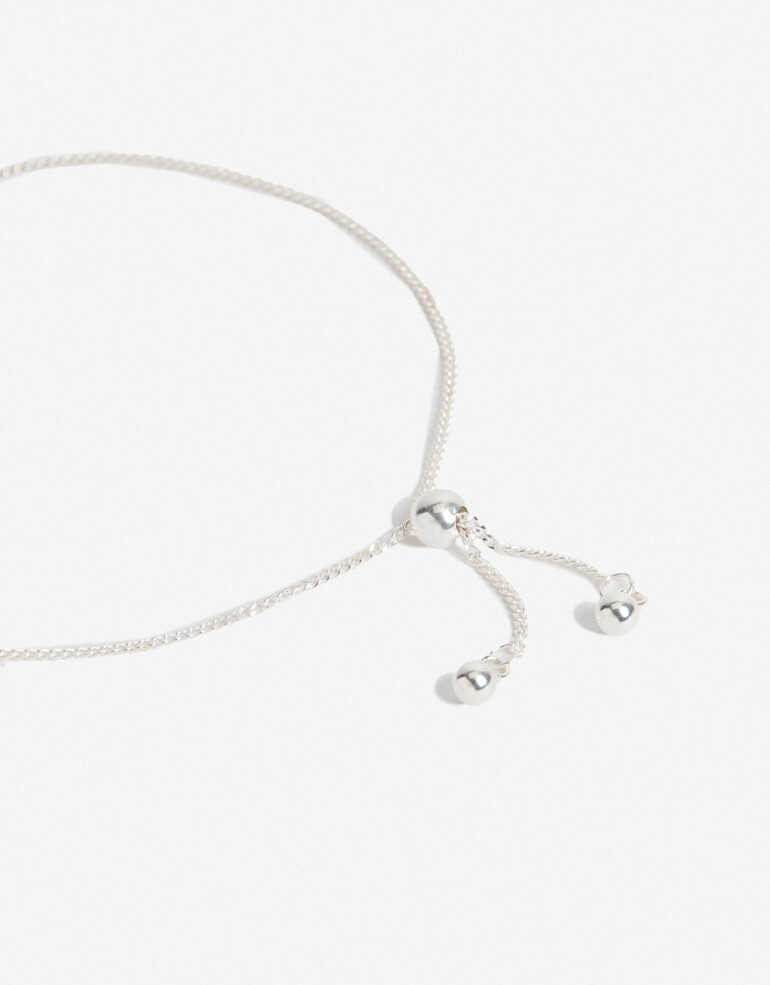 Pulseras Flexibles Strass Pulsera Con Dije Corazón Plata 925 - Plateado
