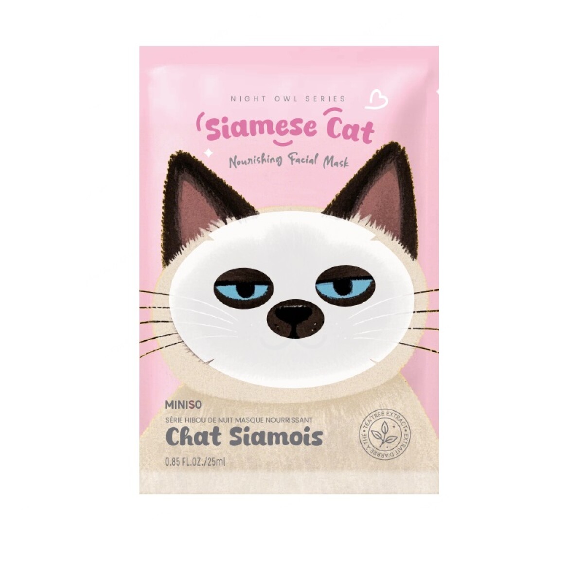 Mascarilla hidratante gatito - rosa 