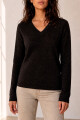 SWEATER V BOUTONE GRAFITO
