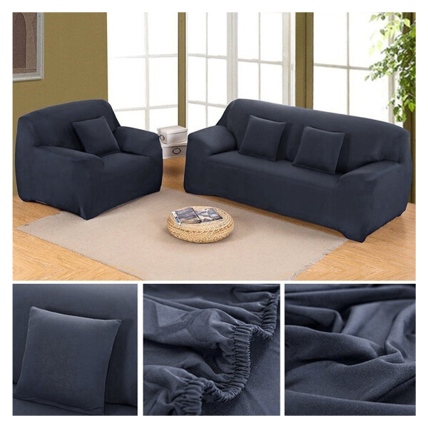 Cubre Sofa Elastico Elastizado Funda 1 Cuerpo Plaza Variante Color Gris Azulado 2