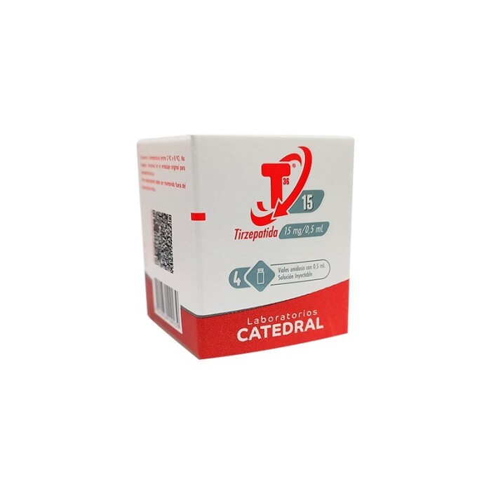 T36 15 MG X 4 FRASCO VIAL única